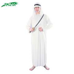 Adult Male Arabic Costume Halloween Costume Cosplay Costume Party Dress Role Play Middle Eastern Performance Wear