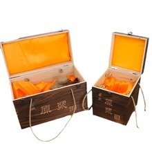 实木茅台酒盒新款高档翻盖质白酒包装木盒创意礼盒
