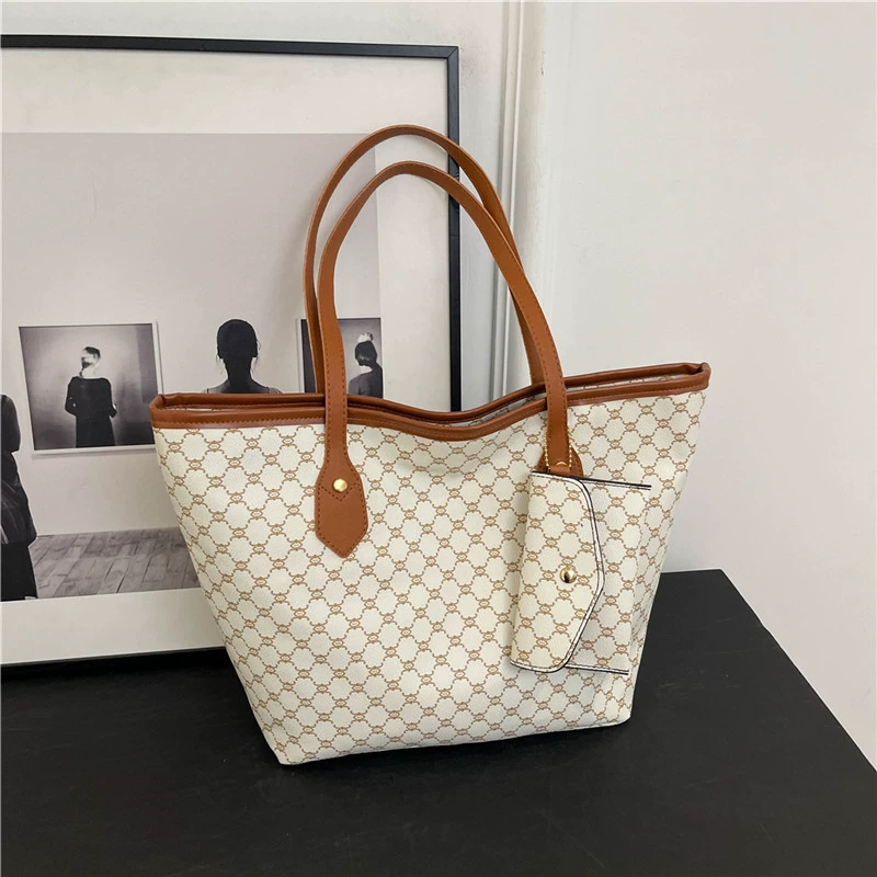 Capacious shoulder bag, summer purse, one-shoulder bag