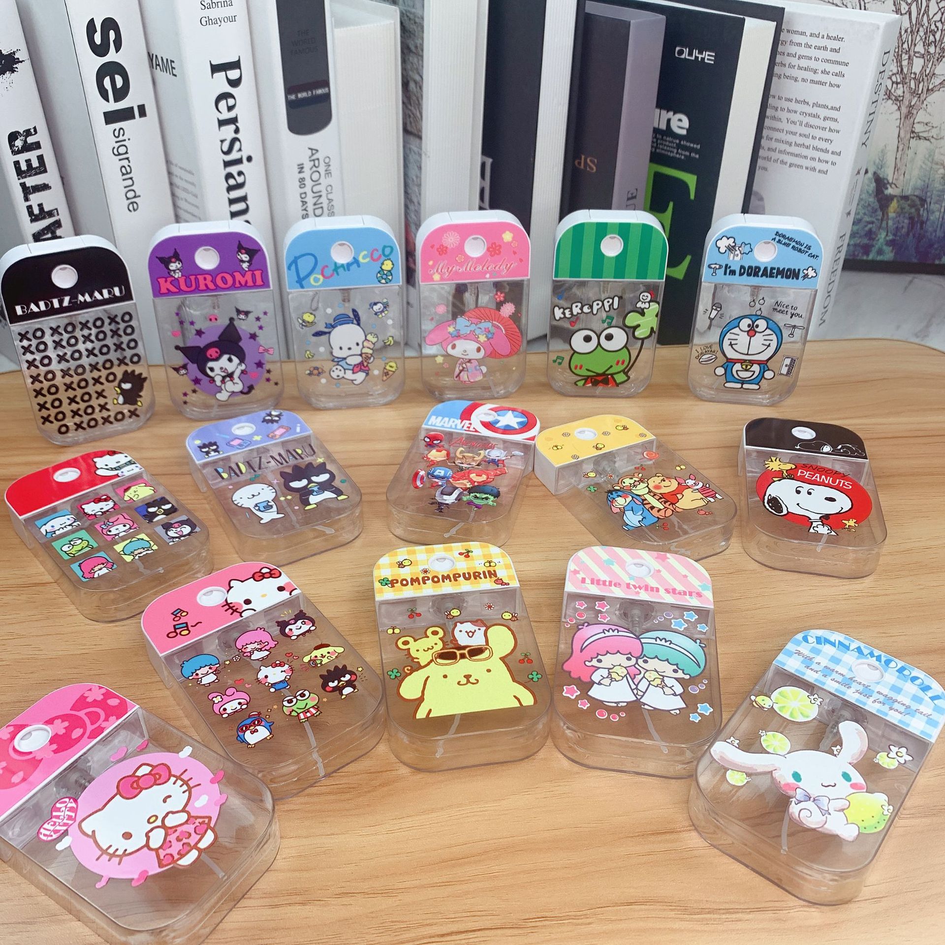 新款卡通50ML酒精喷雾瓶可爱美乐蒂女生便捷旅行香水化妆品分装瓶