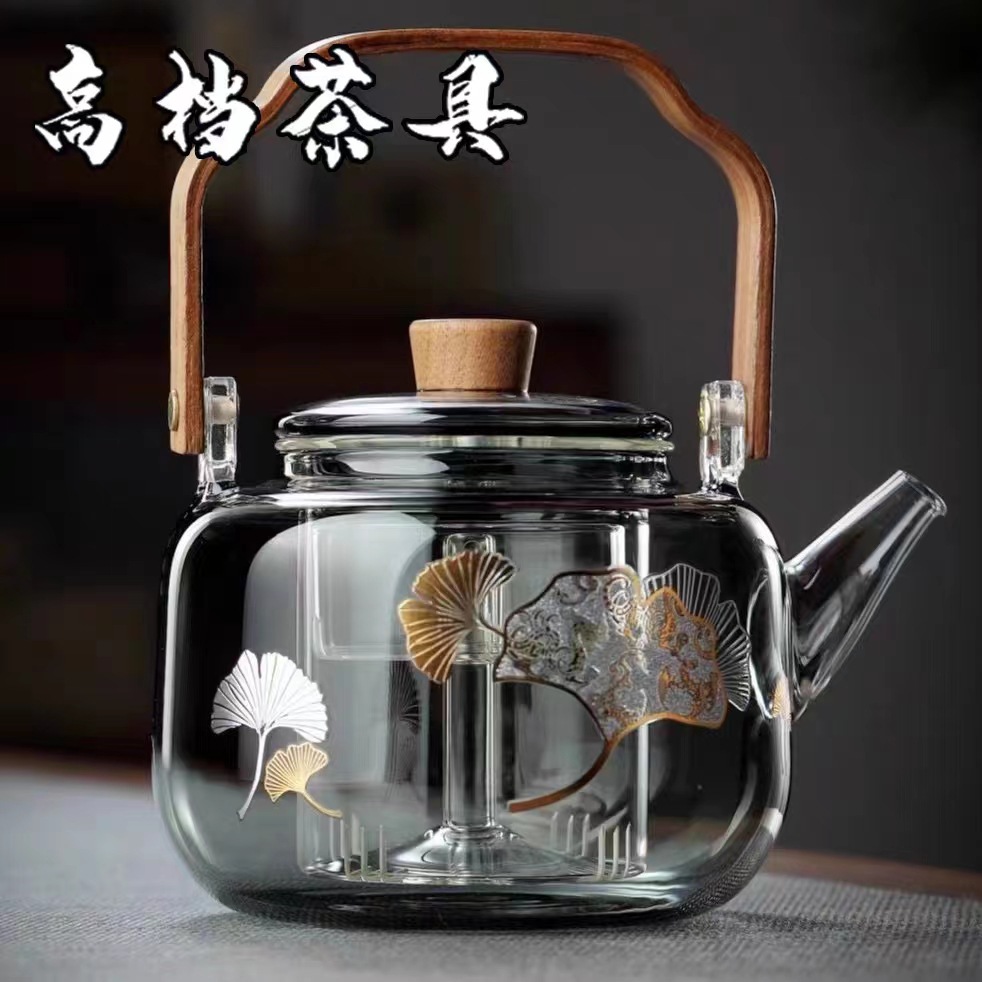 Tetera de vidrio tetera engrosada de alta temperatura resistente hervidor de gran capacidad eléctrica estufa de cerámica tetera de vapor