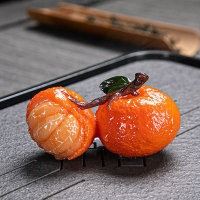 Tea darling Decoration Good luck Lucky Discoloration originality tea table Kungfu Online tea set Tea ceremony parts Orange