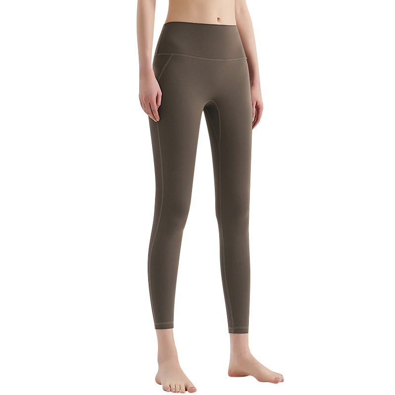 LAHN pantalones de fitness de verano de mujer mel桃 caderas alta cintura apertada tecnología antibacteriana sin usar pantalones largos