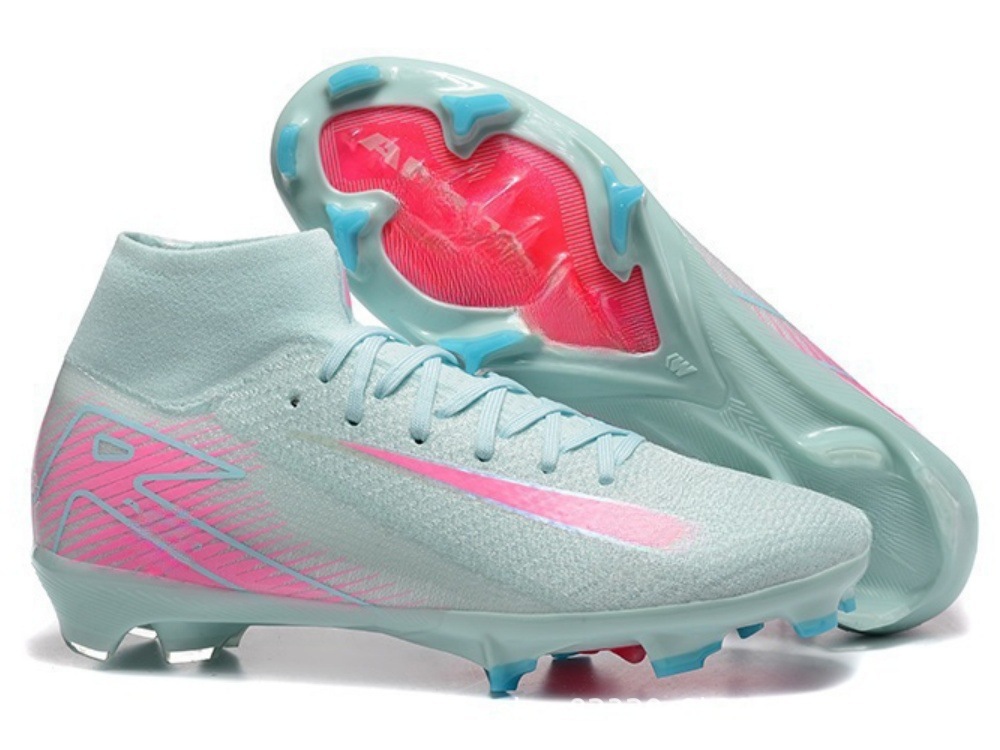 Comercio exterior nuevo Assassin 16 zapatos de fútbol competencia profesional zapatos de alta altura construidos totalmente cojín impermeable de punto zapatos de fútbol FG