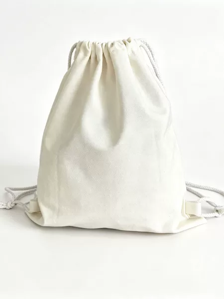 Canvas Drawstring Bag, Outdoor Hiking Drawstring Backpack, Lightweight Custom Storage Bag