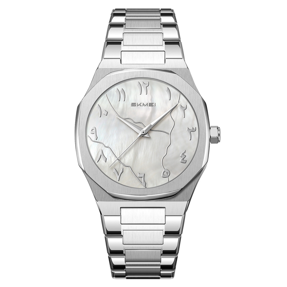 Momento de reloj de hombre de negocios de US Steel, escala de números árabes, relojes de cuarzo comercio exterior transfronterizo mayorista de relojes