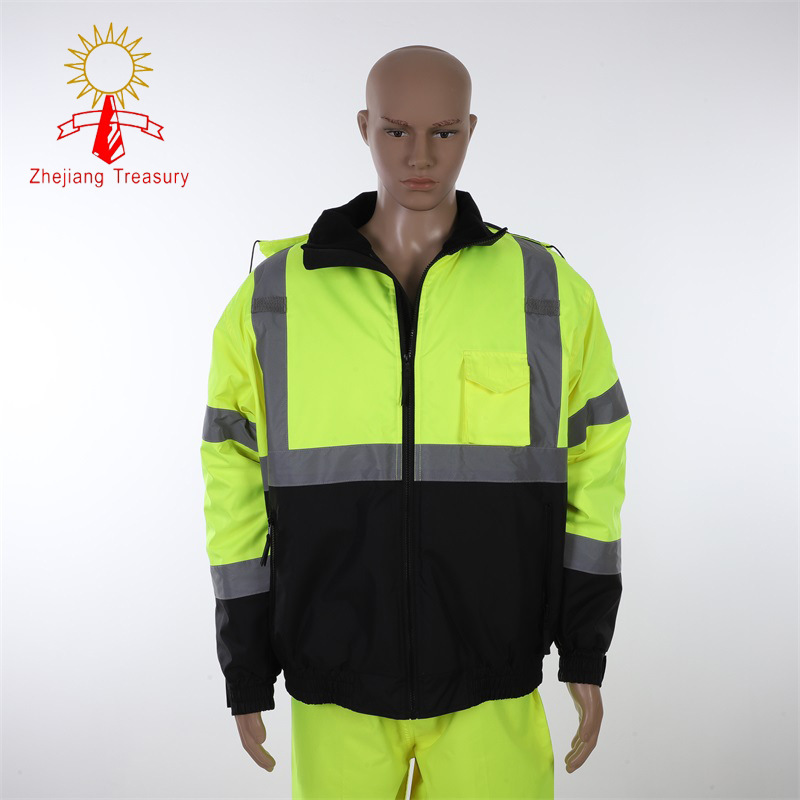 Safety reflective reflective clothing construction site safety reflective cold-resistant high visibility safety clothing waterproof jacket wholesale