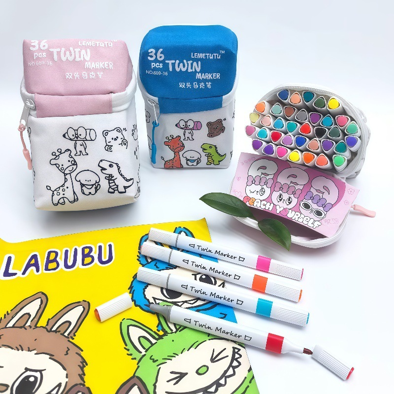 Bolsa de mano de marcador de doble cabeza de color 609 - 36