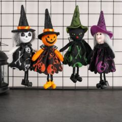 国境を越えたハロウィーン装飾用品鬼節創意アニメカボチャ巫婆ストラップ子供パーティー道具用品