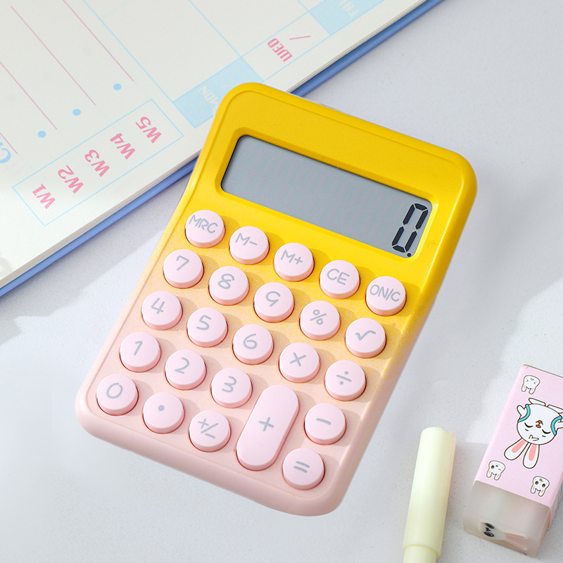 Calculadora de gradiente de dopamina de 8 bits calculadora de estudiantes de oficina portátil computadora de botón flexible