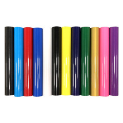 亞馬遜直供Pu回粘多顏色刻字膜熱轉印燙畫膜批發服裝燙畫膜轉印膜