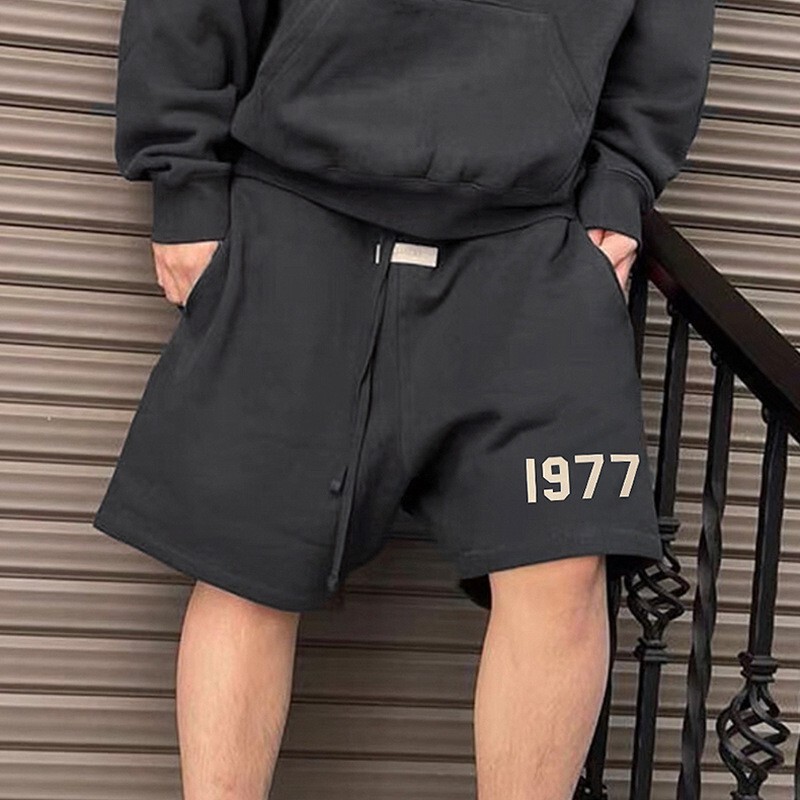 European and American GOD Shorts Men's High Street Trend Season 8 1977 Line 22S Retro Loose Sports Casual Shorts