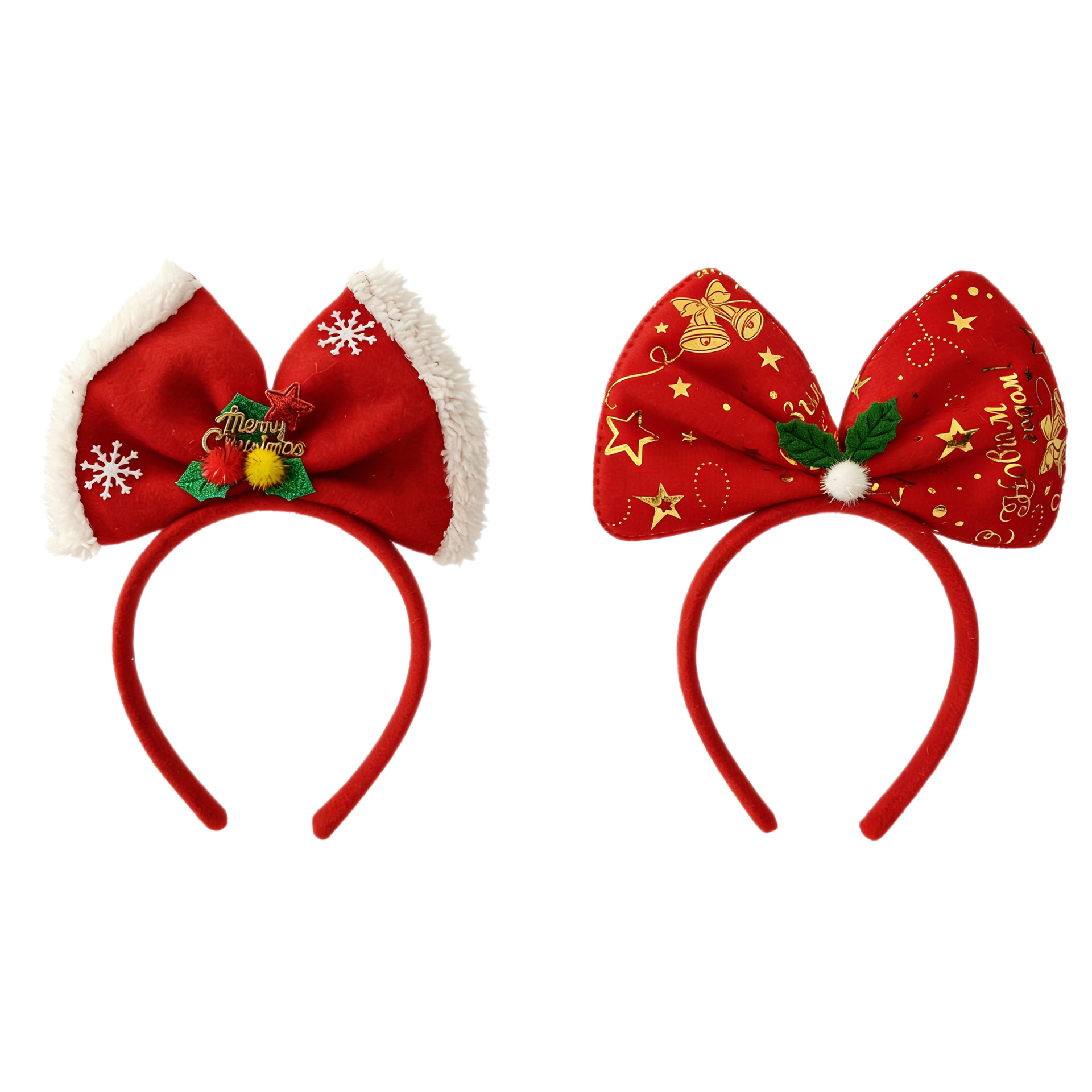 Navidad arco para el cabello de vacaciones fiestas accesorios de fotografía niños adultos Navidad decoración para el cabello