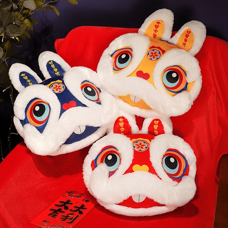 Guochao conejo almohada edredón de doble uso mascota Oficina siesta almohada manta tres en uno sofá cojín