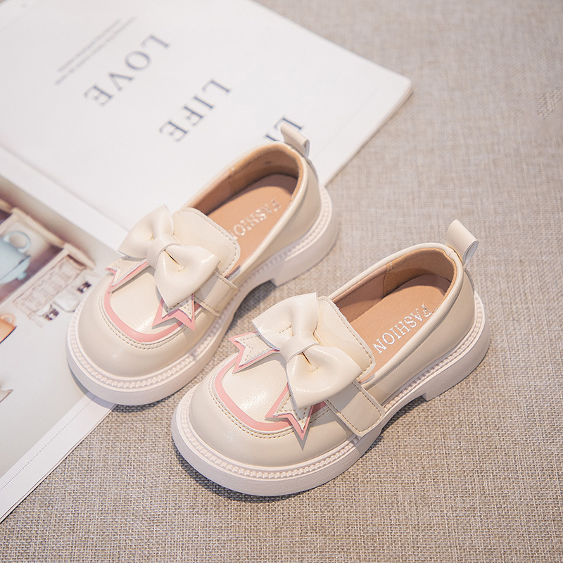 Mother & Kids Princess Style Children's Leather Shoes For Girls Soft Sole Casual Performance Big Girl Spring Style_voghion.com