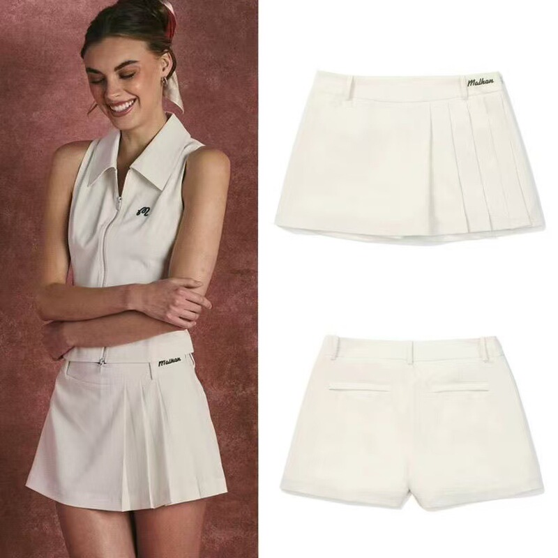 Korean summer golf clothing for women, new fashionable versatile slim-fit sleeveless top and skirt-pants set Korean summer golf clothing for women, new fashionable versatile slim-fit sleeveless top and skirt-pants set