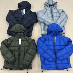 新款欧美跨境户外连帽方块棉服高街INS潮牌冬季男女情侣保暖外套