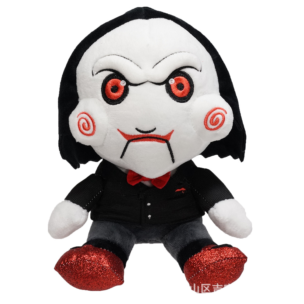 Horror Movie SAW Billy Figure Plush Doll Jigsaw Killer
