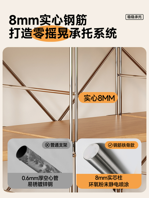 日式厨房夹缝置物架落地光轴多层客厅冰箱侧收纳货展示架阳台储物|undefined