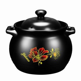 Casserole Resistant to High Temperature Dry Burning Without Cracking Soup Pot Gas Stove Open Fire Stew Pot Casserole Large Capacity Household Soup Pot
