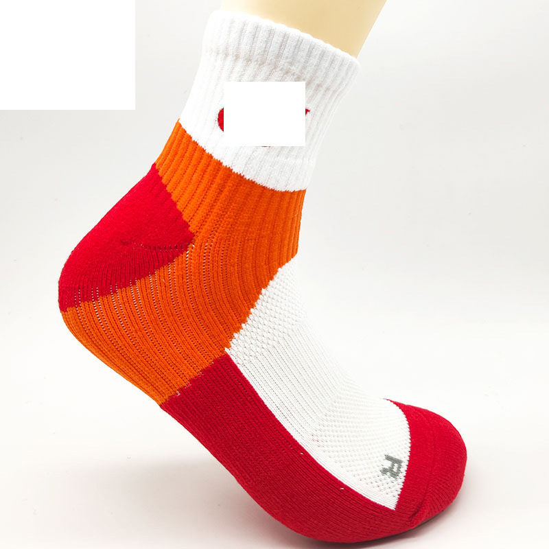 Calcetines de bádminton profesionales para hombres y mujeres, tubo medio, toalla antideslizante, fondo, tenis, baloncesto, correr, calcetines deportivos gruesos y transpirables