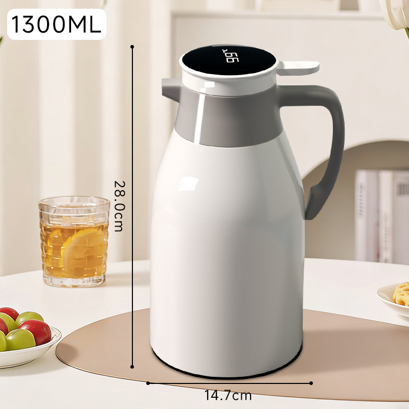 [온도 표시 모델] 1.3L 아이보리 화이트 [오래 지속되는 배터리 수명]