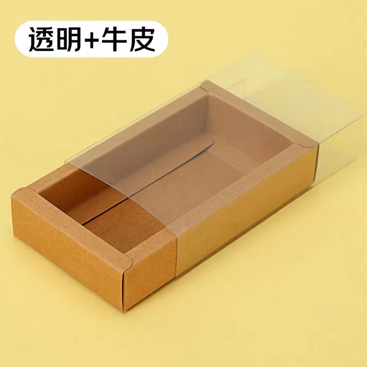 Caja plegable Caja de papel kraft Caja de regalo Caja de cajón Caja de regalo rectangular al por mayor de lotes pequeños Caja de regalo personalizada