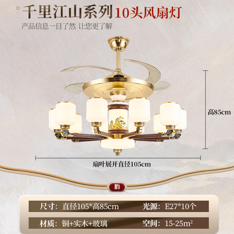 新しい中国風のシャンデリア無垢材中国風のデュプレックスビル大型シャンデリアヴィラ自作住宅中空ジャンプフロアシャンデリア|undefined