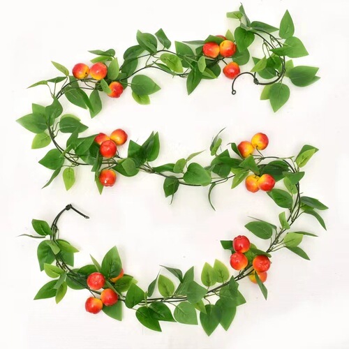 Decorative ceiling for a faux fruit vine store, farmhouse-style fake fruit vines, plastic model props, wholesale