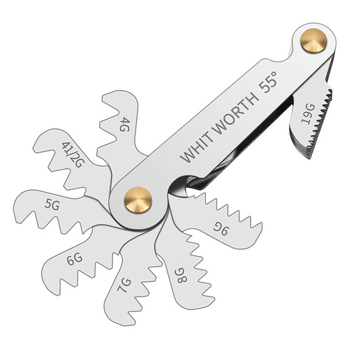 Thread gauge sample gauge metric inch American gauge buckle gauge screw measuring tool tooth square ruler thread gauge