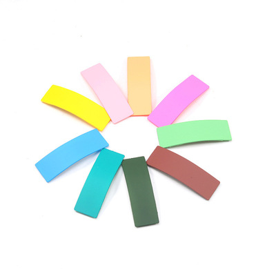 橡皮色顶夹BB压夹彩色发夹韩版头饰可爱果冻边夹义乌小饰品批发|ms