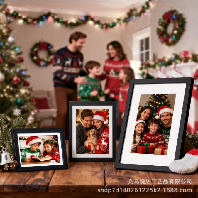 Black Photo Frame Can Display 3.5x5inch Photos with Cardboard or 4x6inch Photos Without Cardboard Wholesale