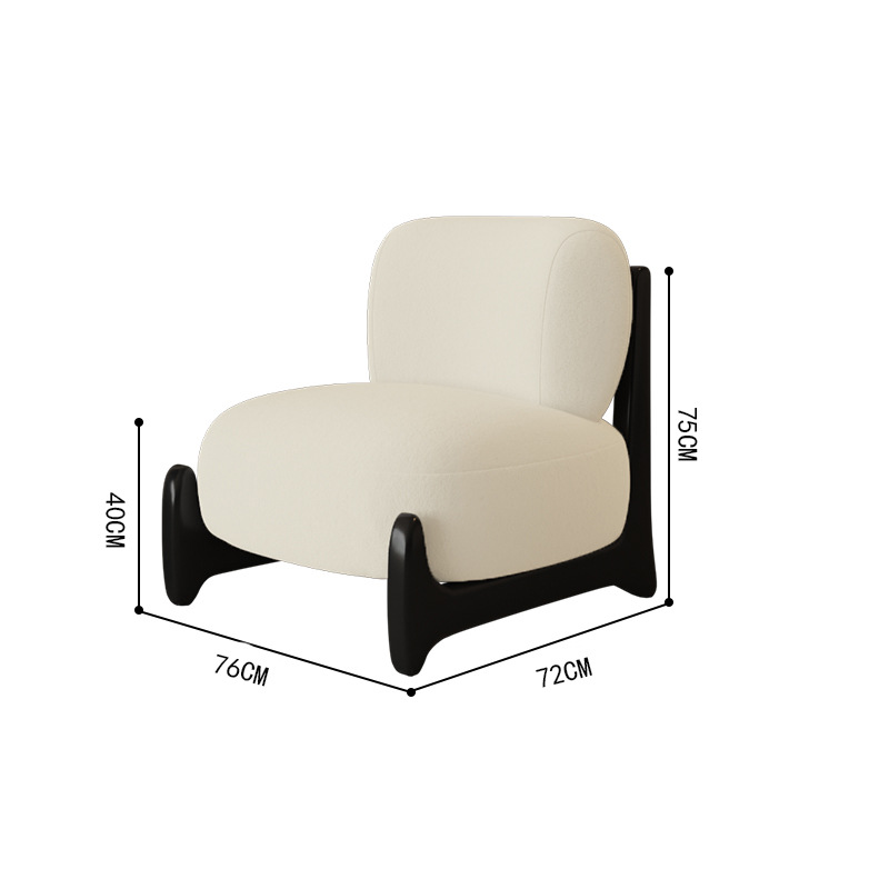 Nordico silla de trineo de viento tranquilo encantadora red con un solo suelo perezoso sofá de madera maciza moderna y simple