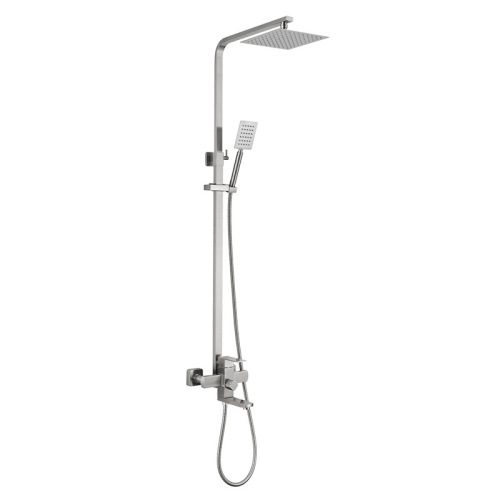 SUS304 stainless steel shower head set square shower faucet home bathroom bathroom shower rain booster nozzle
