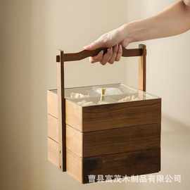 马年礼品盒手提坚果糖果茶点盘特产干果包装盒茶叶盒新年年货收纳