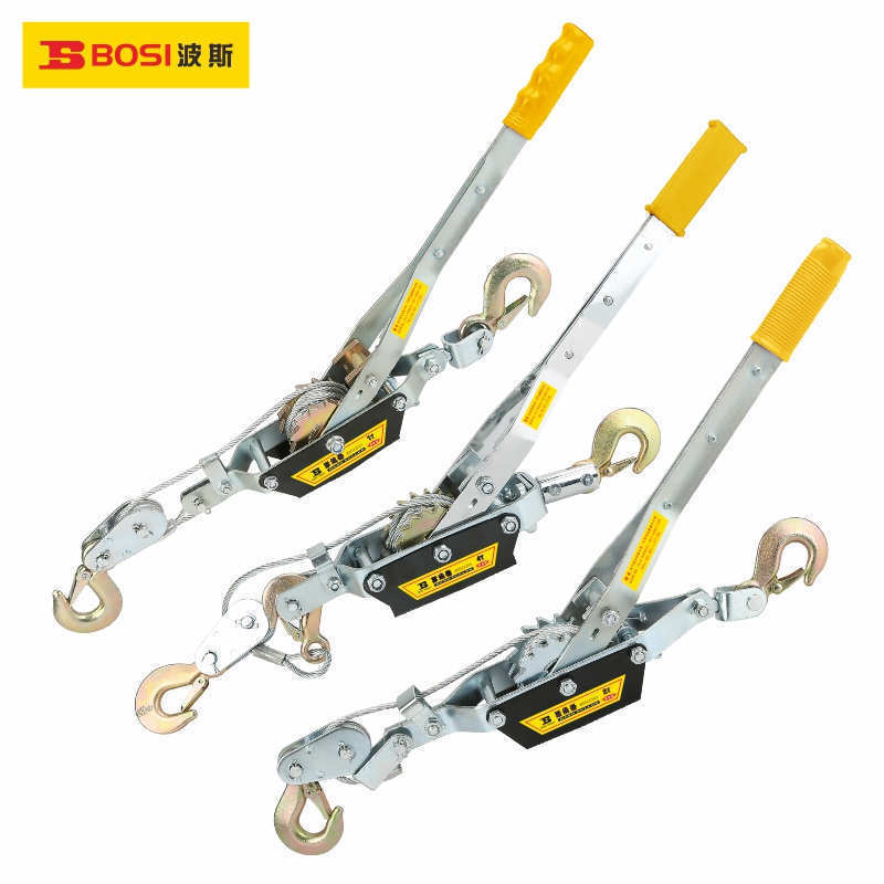 波斯1吨2吨4吨多功能紧线器 钢丝绳拉紧器棘轮附安全弹簧BS522202