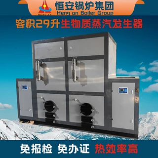 现货一吨生物质蒸汽发生器 容水29升压力7公斤免年检蒸汽锅炉厂家