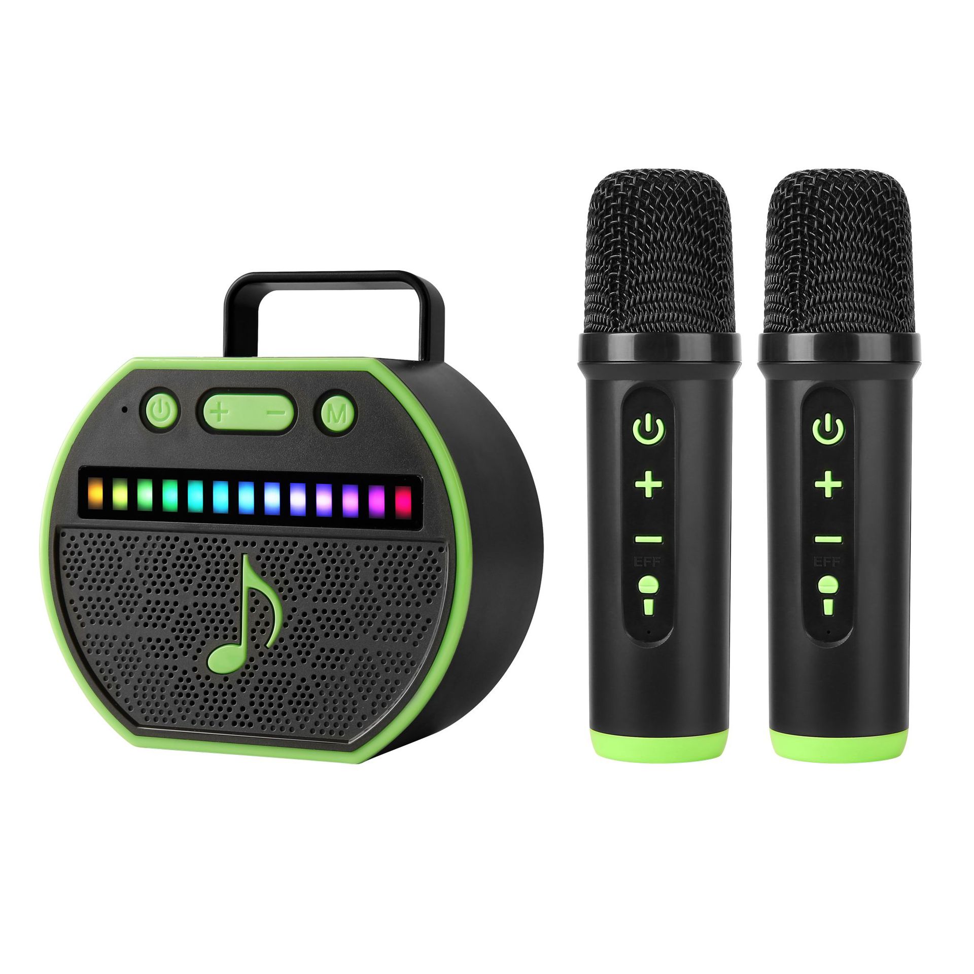 Black and green + dual microphones