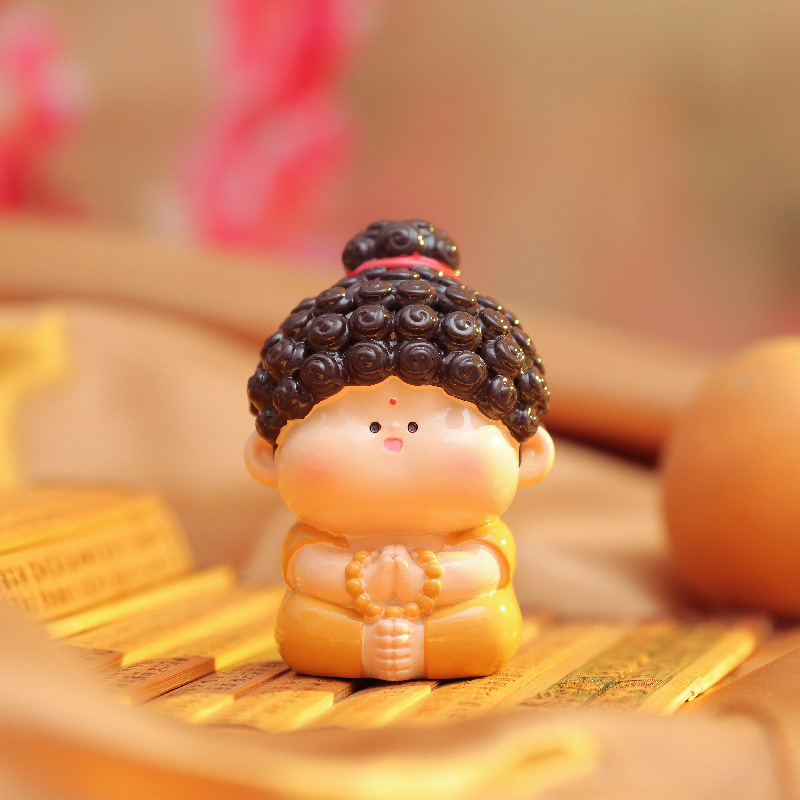 新款好運盲盒快樂小神仙驚喜潮玩手辦創意擺件批發男女孩生日禮物