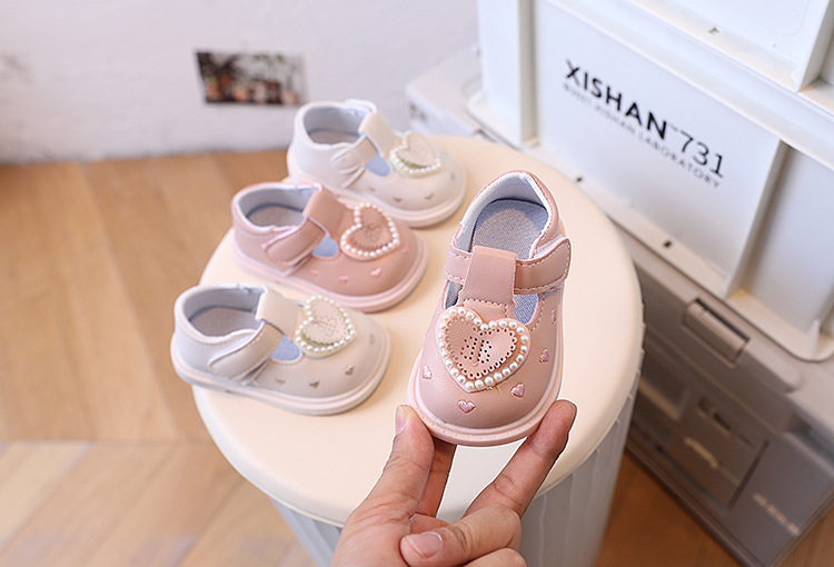 Scarpe da principessa in pelle per bambini piccoli, primavera e autunno, da 0 a 2 anni_voghion.com