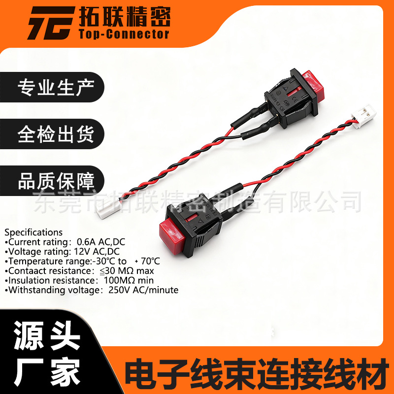 厂家电子线束单头双头端子线连接线大电流新能源储能线束连接线材