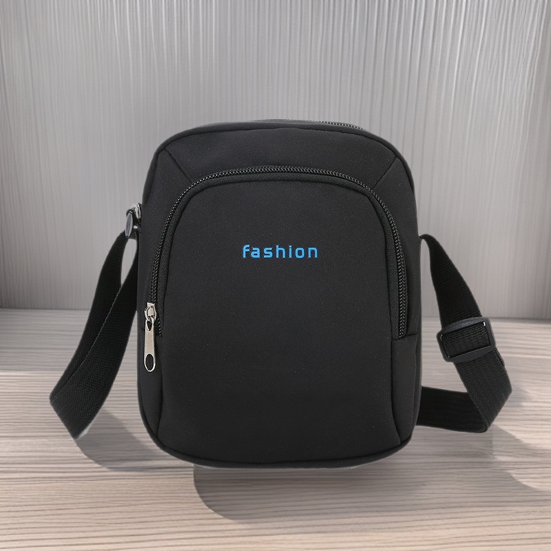 Portable Cross-Body Bag, New Men's Shoulder Trendy Small Bag, Men's Simple Sports and Leisure Shoulder Bag, Lightweight Mobile Phone Bag