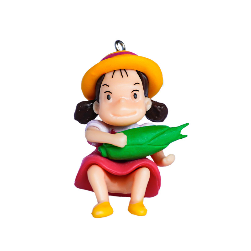 Decoración de pecera paisajismo Hayao Miyazaki Girl Xiaoyue con bola flotante transparente para peces flotantes compañeros de juego al por mayor