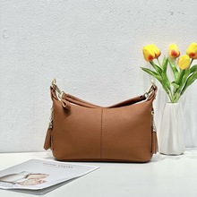 真皮包包女2025新款头层牛皮韩版纯色女士手提包时尚都市简约女包