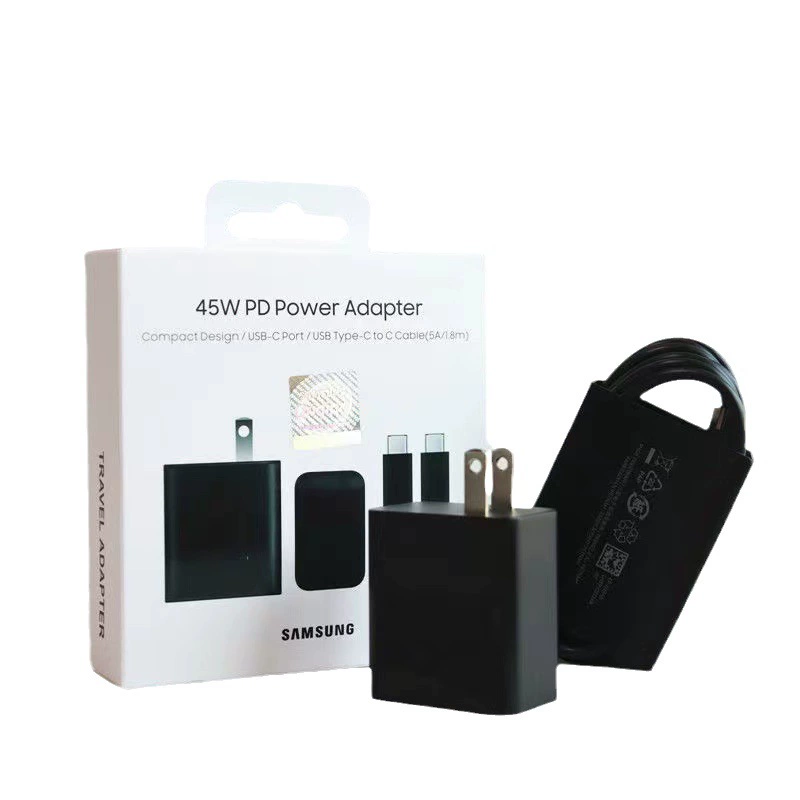 Подходящий для Samsung оригинальный зарядное устройство 45W/быстрое зарядное головное устройство азотный S22+S23U 2.0 сверхбыстрая зарядка 5A быстрый