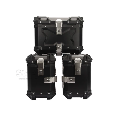Motorcycle trunk — quick release three boxes