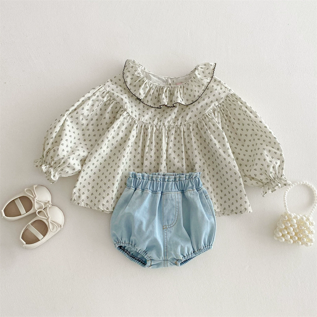 Брендовые джинсовые брюки, симпатичные детские шорты для раннего возраста, корейский стиль