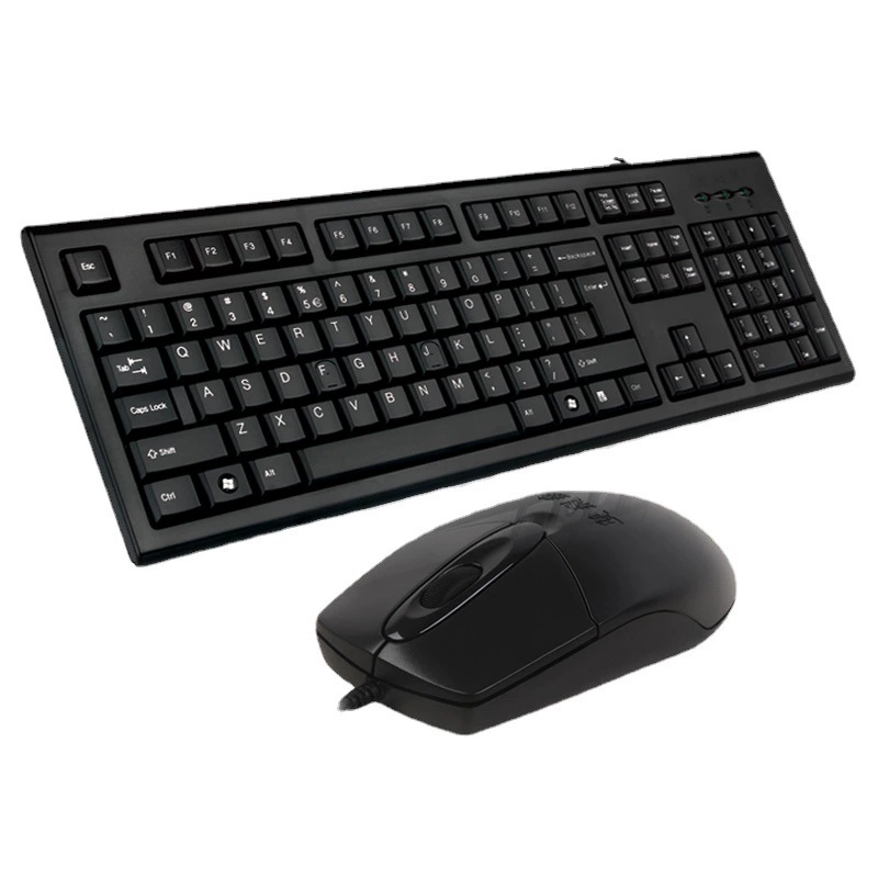 双飞燕 KR-8572N Проволочная клавиатура и мышь набор для интернет-кафе офиса игр клавиатура мышь комплект водонепроницаемый USB