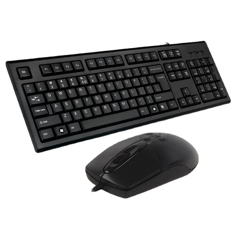 双飞燕 KR-8572N Проволочная клавиатура и мышь набор для интернет-кафе офиса игр клавиатура мышь комплект водонепроницаемый USB