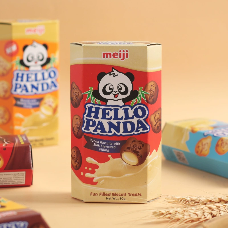 Сингапурский импортный снекас Meiji/Meiji панда рисунок сендвич печенье дети успокаивающее повседневное 50г